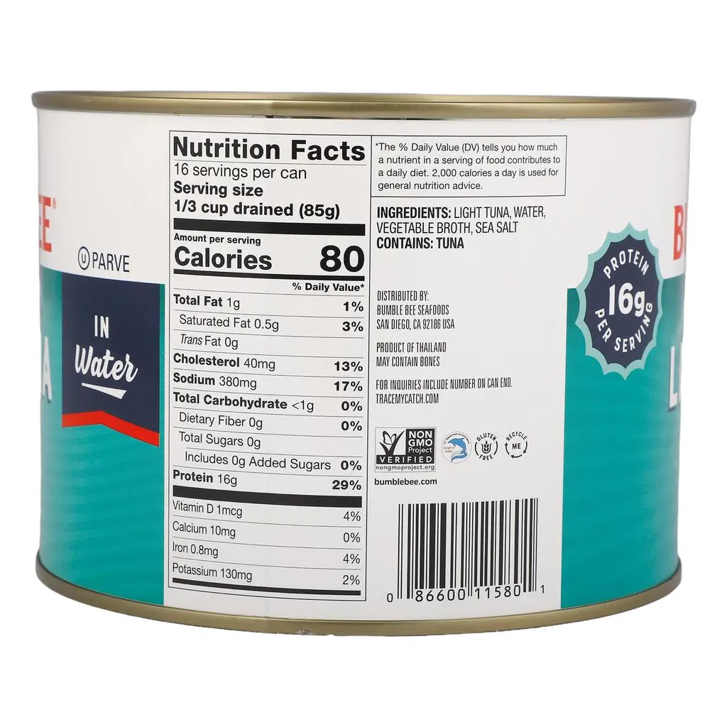 Bumble Bee Atún en Agua 1.88 kg  66.5 oz REDI MARKET.webp