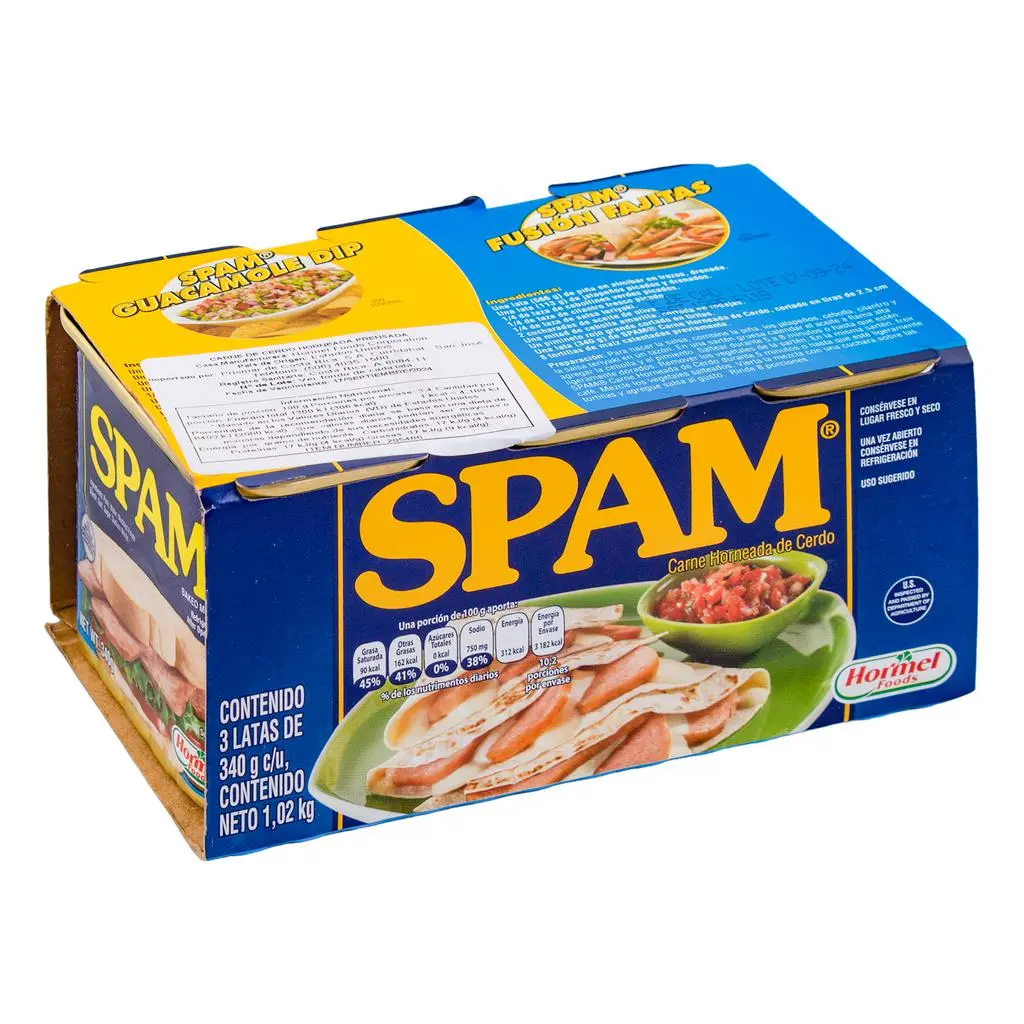 Spam Jamón de Cerdo Horneado 3 Unidades / 340.2 g / 12 oz